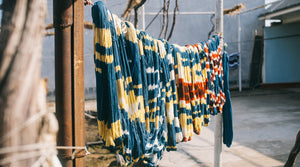 zazi-vintage-ethical-fashion-artisan-partners-drying-textiles