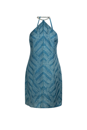 BANDHANI DRESS | Turquoise