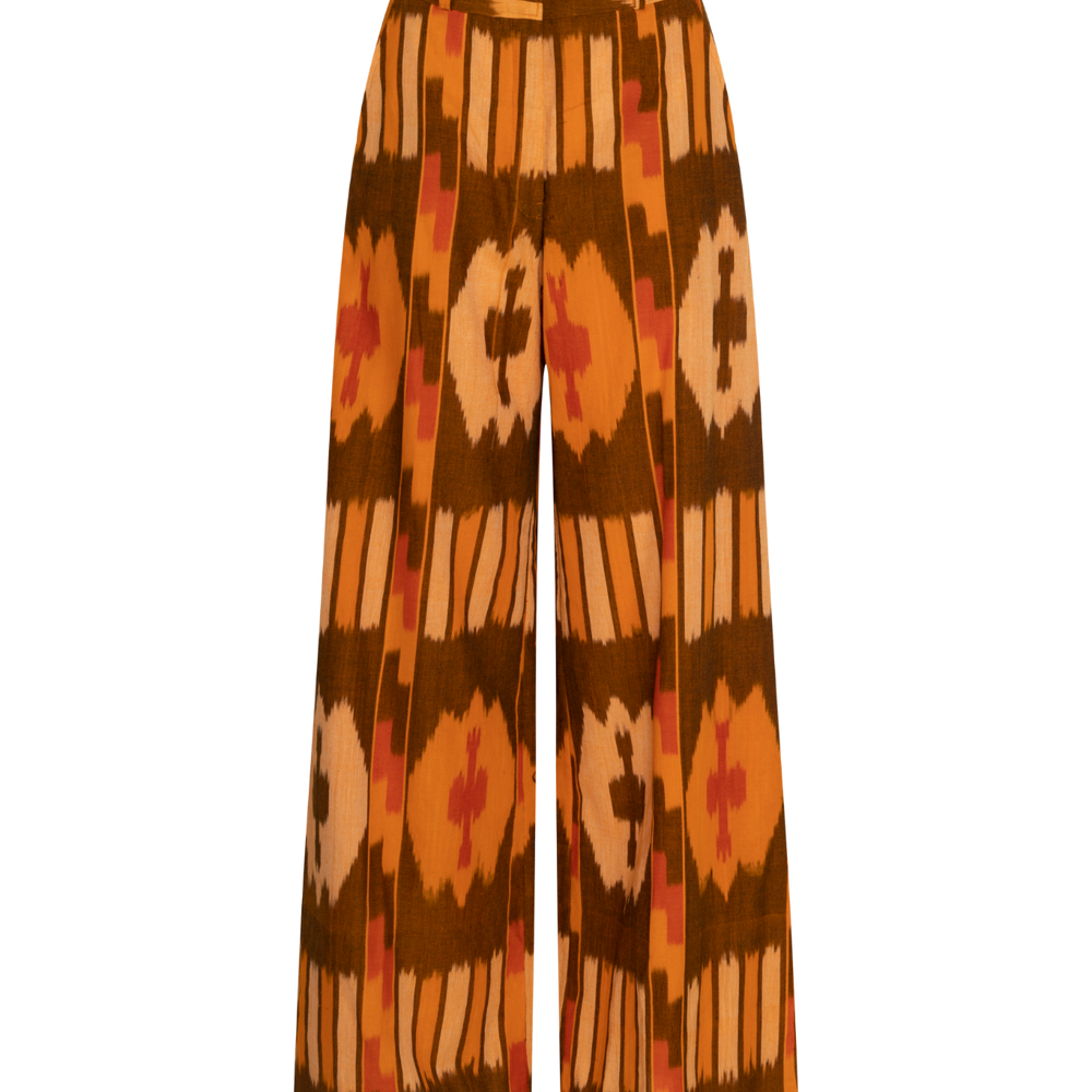 
                  
                    zazi-vintage-trousers-brown-orange-cotton-ikat-by-artisan
                  
                