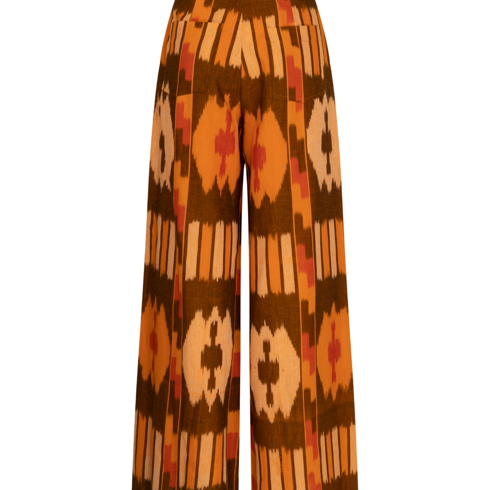 
                  
                    zazi-vintage-trousers-brown-orange-cotton-ikat-by-artisan
                  
                